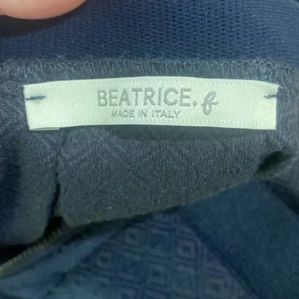 Anthropologie Beatrice B Skirt Pleated Navy Schoolgirl Made in Italy Knee Length